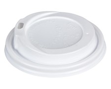 Domdeckel weiß, für Pappbecher - Coffee to go, 300/400ml mit 90mm Ø, 50 Stk.