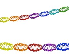 Papier-Girlande bunt, schwer entflammbar 3,5 m x 15 cm