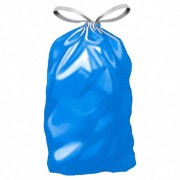 Müllsäcke mit Zugband 120 Liter, 70 x 100 cm, Typ 60, blau, 10 Stk.