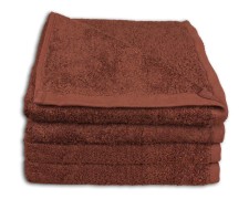 Handtuch Badetuch Set 50x100cm Trocknergeeignet 60°waschbar schoko, 4 Stk.