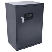 Tresor Safe 60x41x39 cm mit elektronischem Zahlenschloss fr Tisch/Wandmontage anthrazit