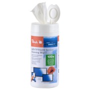 Peach feuchte Spezial-Reinigungstücher für LED TFT und LCD Bildschirme, 100 Stk.