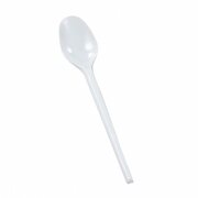 Einwegkaffeelöffel Dessertlöffel, Kunststoff, lebensmittelecht, weiß, 100 Stk.
