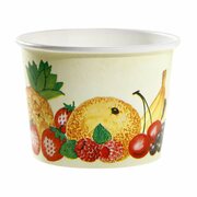 Eisbecher, Pappe rund 580 ml Ø 110mm, Höhe 84mm, Fruchtreigen, 100 Stk.