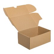 Stlpdeckelkarton DHL-Kleinpaket 176x118x80mm (Auenma) braun wiederverwendbar