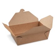 BIONATURE Food Boxen To GO L 2500ml kraft PE 195x138x88mm fettdicht, 40 Stk.