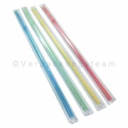 Trinkhalme Flexhalme einzeln verpackt, bunt gemischt, 240 mm Ø 5 mm, 200 Stk.