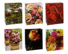 Premium Geschenktüten Präsenttüten groß ROSEN 320x260x135mm, 12 Stk.