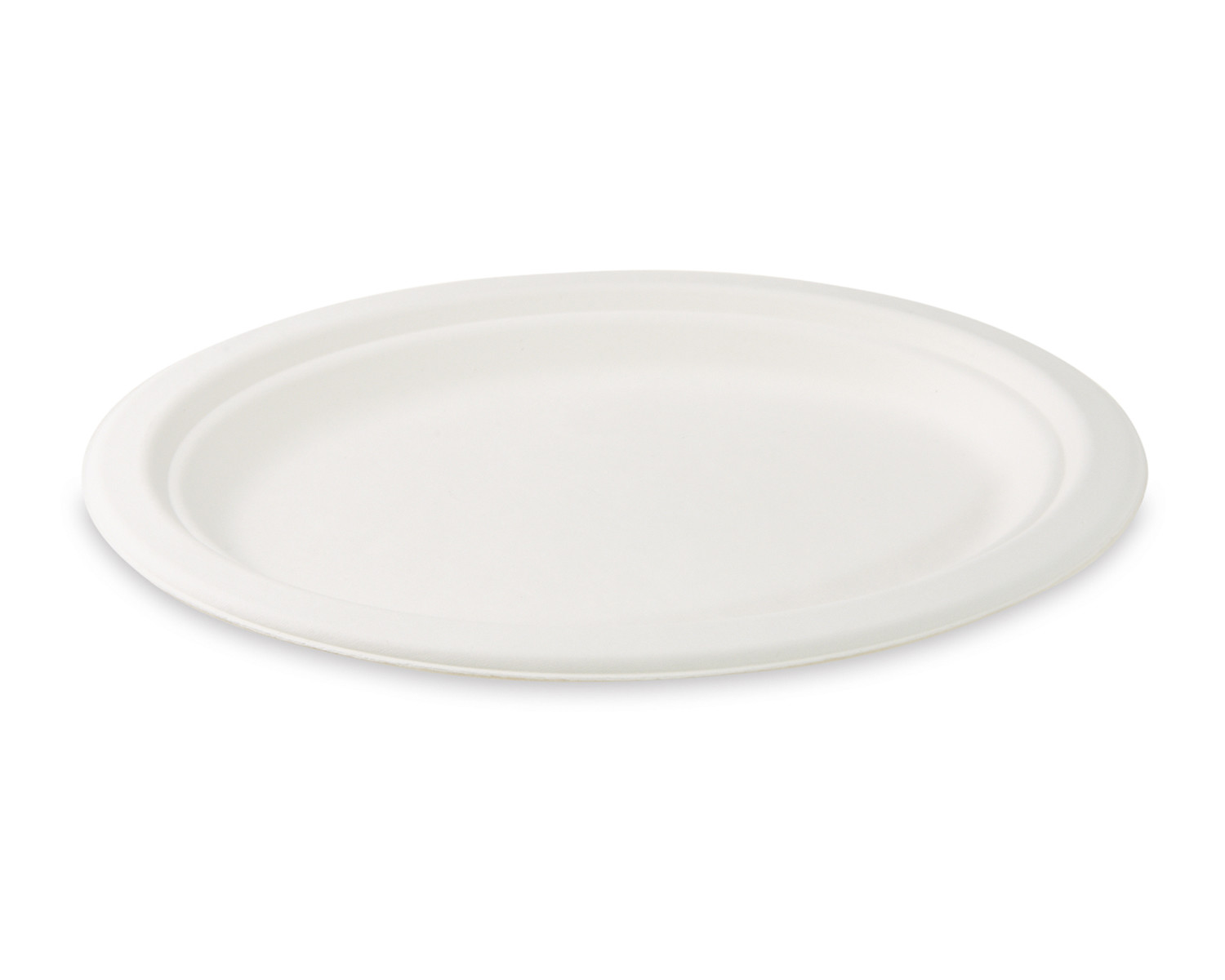 Bio Servierteller Fleischteller oval aus Zuckerrohr Bagasse 26 x 20 cm, 50 Stk.